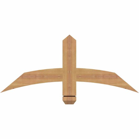 Ekena Millwork Bellingham Timber Gable Bracket, Western Red Cedar, 36"W x 15"H x 1 1/2"D x 3 1/2"F, 10/12 Pitch GBW036X15X0204BEL00SWR